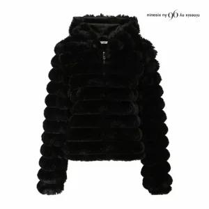 [나인식스뉴욕] 데이트룩 후드 페이크 밍크 퍼 자켓 (NPAJK006M0)