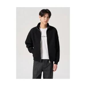 {매장정품}에잇세컨즈 8SECONDS 양면코튼 풀집업 하이넥 스?셔츠 블랙 (424241EY35)424241EY35233027