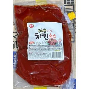 진미식품 우리쌀 양념 치킨 소스 2Kg/다용도/통닭/닭강정/꼬치/닭꼬치/쏘떡/강정/떡꼬치/닭양념/담은/소떡