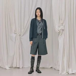 [LAP](광주신세계)브이넥 루즈핏 세미크롭 가디건 AR4KGB60