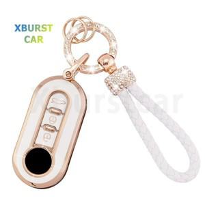 TPU 자동차 플립 키 케이스 커버 FIAT 500 Ducato Punto Panda Lancia Musa 시트로엥 점퍼 푸조 복서 쉘 Fo