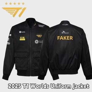 2025 T1 월드스 페이커 유니폼 재킷 LOL LCK 월드 파이널스 저지 SKT 이스포츠 구마유시 케리아 코트