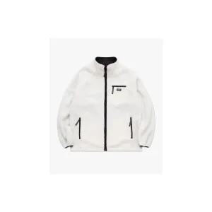 LMC ITALIC FLEECE REVERSIBLE JACKET ivory