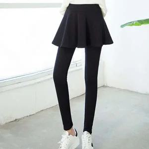 기모 레깅스 겨울 밴딩 스커트 치깅스