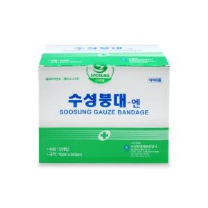 수성 거즈붕대 엔 4인치 10cm X 540cm 1박스(12개입) 압박붕대 멸균 상처 드레싱 응급처치