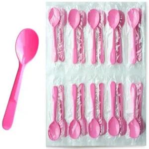 베스킨라빈스 숟가락 개별포장 일회용 베라 아이스크림 수저 요플레 핑크 스푼 200개