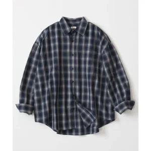 (MD PICK) 자이언트핏 옴브레 체크셔츠 (빈티지블루) T25SH006-BBL 77565