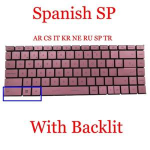 백라이트 RU SP IT KR AR NE TR CS 키보드 MSI Modern 14 A10M MS14D1 핑크 프레임 없음 신규