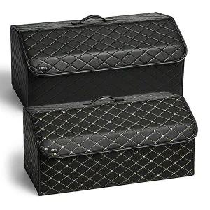 [레토] 가죽 트렁크 정리함 XL 접이식 차량 자동차 정리함 수납함 세차가방