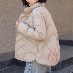 여자점퍼 점퍼 패딩 가을 오리털 겨울코디 코트 덕다운 크롭패딩 짧은숏패딩 여성경량패딩 여성 겨울 오리털100% 겨울점퍼 숏패딩