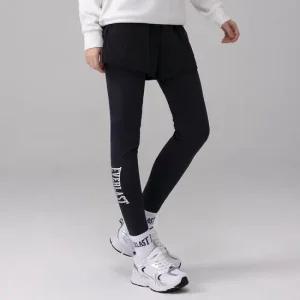 에버라스트 여성 기모 반바지 레깅스 일체형 빅로고