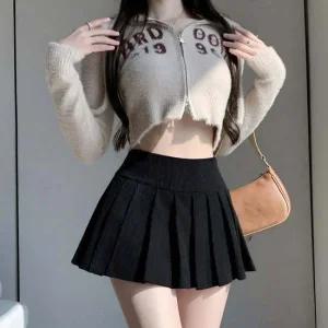 데이트룩 코듀로이 베이직 플리츠 미니 스커트 골덴 숏 치마