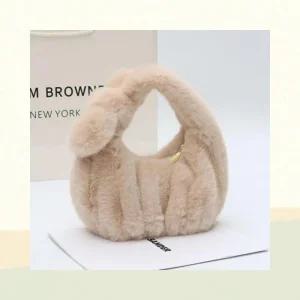 토트백 지퍼 리본 숄더백 패션 여성 털장식 미니가방 크로스백
