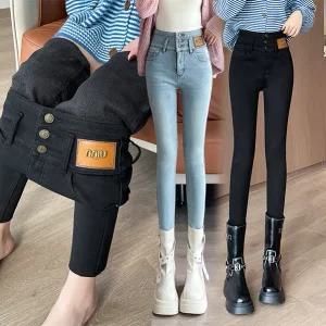 융기모청바지 스키니진 슬림핏 스판데님 하이웨스트 여자여성 블랙진 LB-R2090