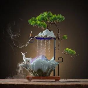 미니 실내 분수대 소형 인테리어 가정용 안개발생기 인공 폭포