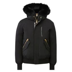 [맥케이지] 딕슨-BX 골드버클 블랙블랙퍼 봄버 패딩