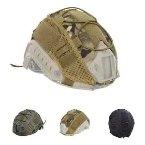 [골드스마일]전술 헬멧 커버 아웃도어 보호대 카모 스트링 끈 위장 헬멧장식
