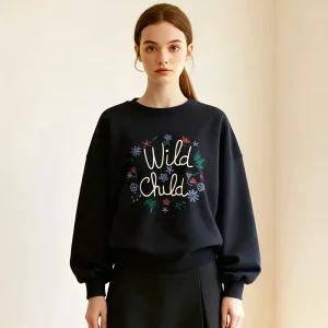 [샐리] 플라워자수소프트기모맨투맨_I5D-ITS023