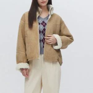 [플라스틱아일랜드]퍼카라 무스탕 자켓_s