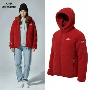 [백화점 출고] 아이더 플리스 여성 에시앙 윈드 스토퍼 자켓 칠리 후드 뽀글이 털 점퍼 후리스