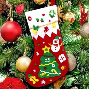 12월 크리스마스 양말 주머니 만들기 키트 트리 장식 오너먼트 꾸미기