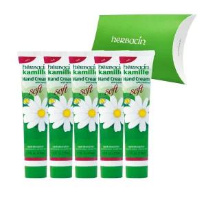 [소비기한 26.07.01] 허바신 카밀 소프트 핸드크림 75ml 5개 (선물박스 포함/유통기한 임박)