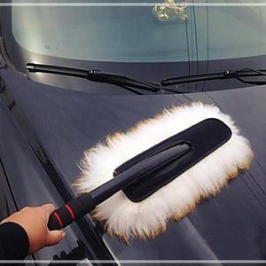 차량용 천연양털 먼지떨이개 / 먼지털이 세차용품 양모 더스터 생활