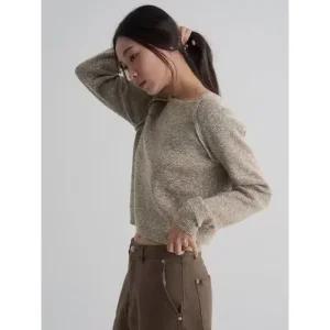 에잇세컨즈 8SECONDS 레이어드 풀오버 옐로이시 브라운