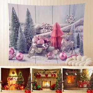 크리스마스 트리 꾸미기 오너먼트 벽트리 벽난로 현수막 홈파티 포토존 창문트리 벽걸이 나무