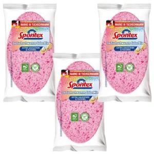 스폰텍스 셀룰로오스 원형 수세미 컬러 믹스 3개입X3개(9개)