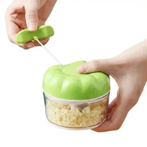 야채 마늘 김장 스핀 다지기 Q418-O