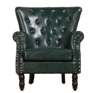 엔틱 1인 쇼파 암체어 1인용 카페 의자 레트로 원목 안락 가죽 패브릭 복고 미국