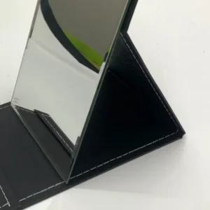 접이식 사각 스탠드 탁상거울 블랙 중