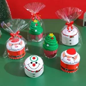 [쓰러담아] 크리스마스 핸드타올 개별 선물포장 판촉용 행사용 어린이집 유치원 학교 교회 선물 추천