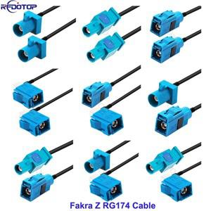 1Pcs 범용 Fakra Z RG174 케이블 남성-Z 여성 동축 자동차 라디오 안테나 연장 피그 테일
