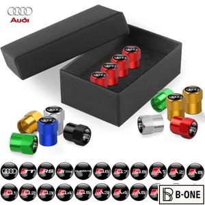 자동차 스타일링 3D 알루미늄 금속 휠 타이어 밸브 캡 커버 아우디 RS S SLINE A3 A6 Q3 quattro Q7 TT A1