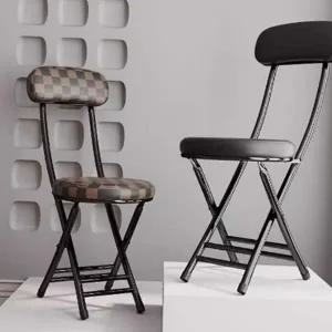 쿠션 접이식 의자 보조 접이식 등받이 의자 사무실 간이 식탁