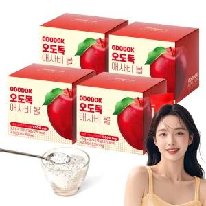 애사비알약 비타바이트 오도독 애사비 볼 애플사이다 비니거 크런치 4통