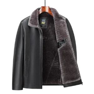 아빠 가죽 무스탕 속 보온 겨울 일체형 기모 캐주얼 양가죽