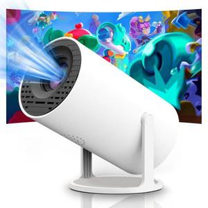 WiFi 및 블루투스가 지원되는 휴대용 미니 프로젝터, 1080P 지원, 네이티브 480P, 100 ANSI 루멘, 180 회전, HDMI, USB, 휴대폰, TV 스틱, PC, PS5와 호환되는 실내 실외 비디오 프로젝터
