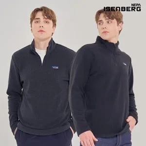 [이젠벅B]비밀특가 [네파이젠벅] 양면 플리스 반집업 남성 2컬러 택1