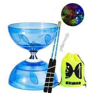 요요 디아볼로 저글링 초보자용 또는 고무 선물 플라스틱 매직 팽이 색상 트리플