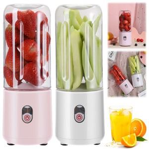 500ml 미니 소형 주스 블렌더 컵 USB 전원 과일 쉐이크 착즙기 믹서 자동 소형 전기 스무디