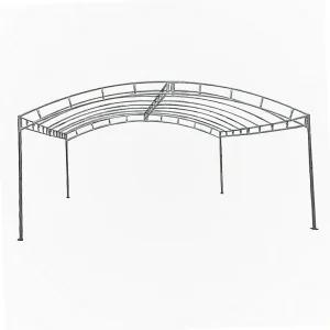 농막 야외천막 철제프레임 골조 폭3x길이4m 조립식 간이차고