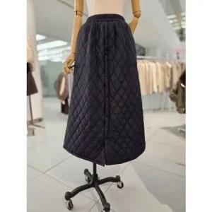 [갤러리아] 나인스텝 누빔 패딩 단추 스커트 (N25NK5409)