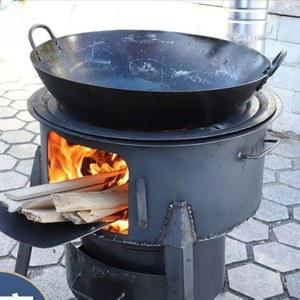펜션 캠핑 야외 드럼통 바베큐그릴 주물화로 업그레이드 야외캠핑 드럼통화로 훈연 그릴 기본