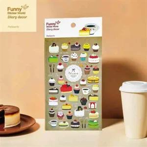 디저트 퍼니스티커 Z821 케이크점 아트지 다이어리데코