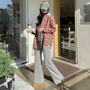 [핑크시슬리] 키별로 델루나 밍크 부츠컷 트레이닝팬츠