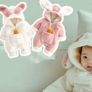 쌍문상회 애기옷 당주머니 토끼 아동후드 방한우주복 205237