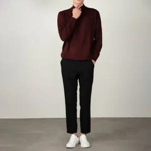 구김방지 남성 정장 허리 히든 밴딩 10부 슬랙스 블랙 팬츠 CB02BK